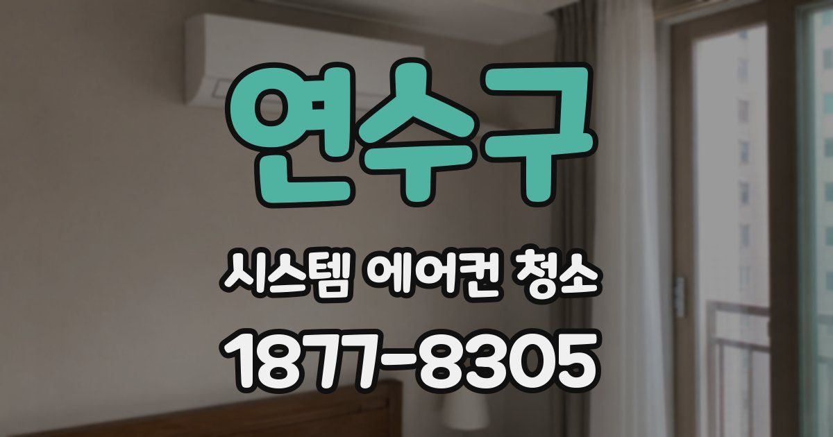 연수구 시스템 에어컨 청소