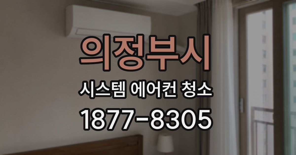 의정부시 시스템 에어컨 청소