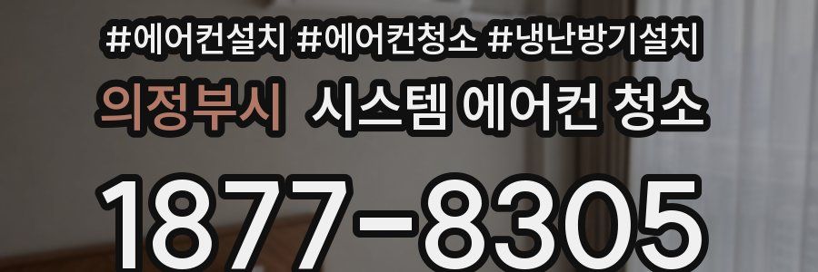 의정부시 시스템 에어컨 청소