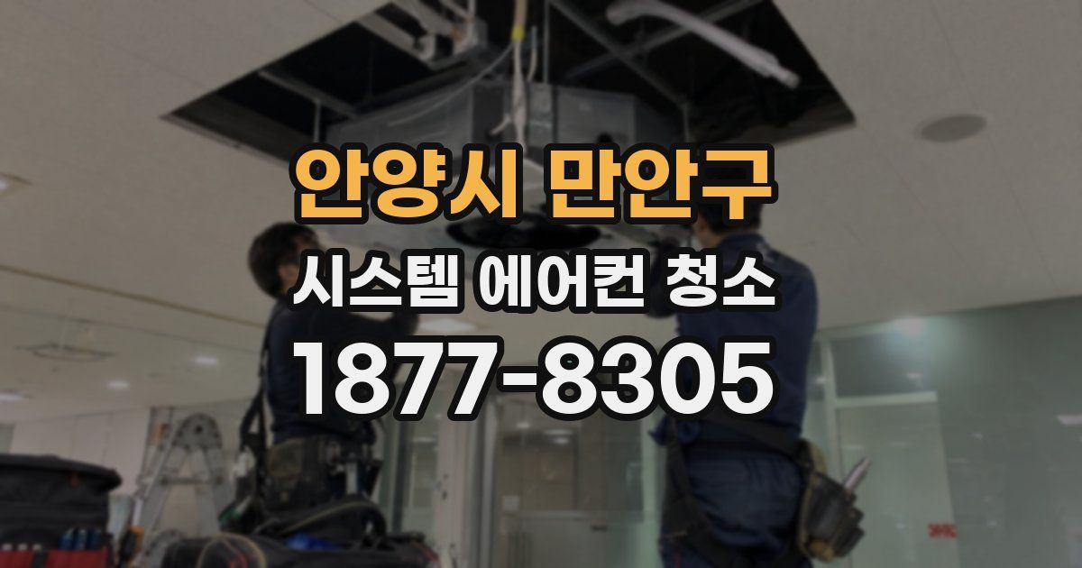 안양시 만안구 시스템 에어컨 청소