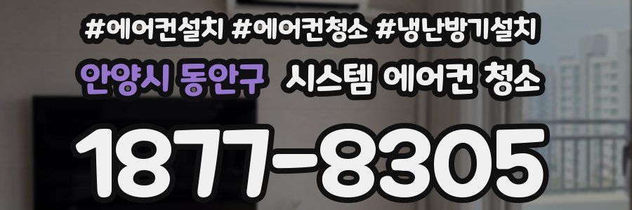 안양시 동안구 시스템 에어컨 청소