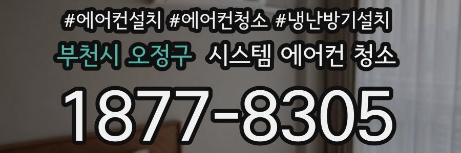 부천시 오정구 시스템 에어컨 청소