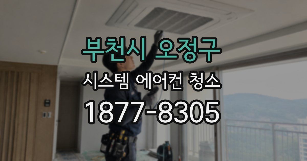 부천시 오정구 시스템 에어컨 청소