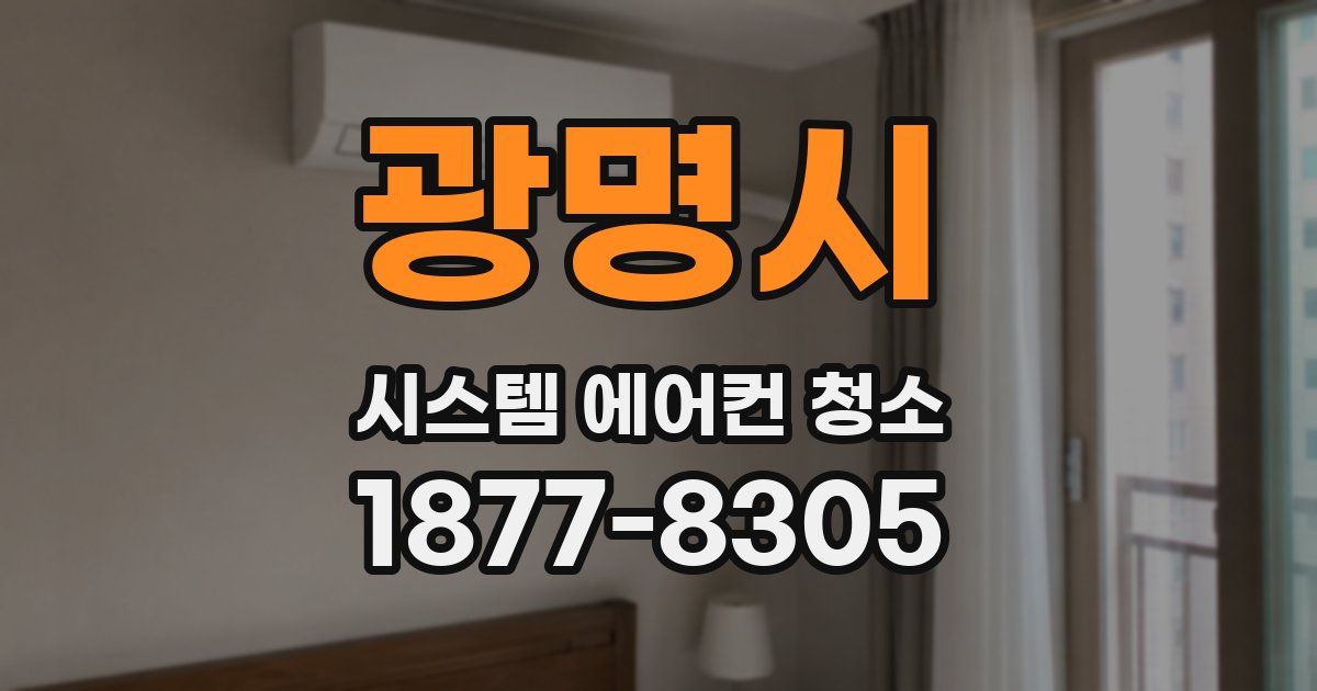 광명시 시스템 에어컨 청소