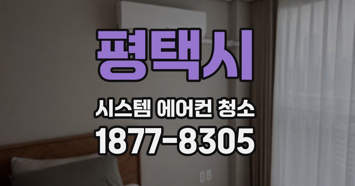 평택시 시스템 에어컨 청소