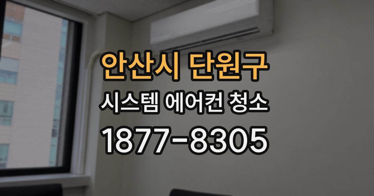 안산시 단원구 시스템 에어컨 청소