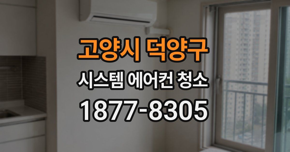 고양시 덕양구 시스템 에어컨 청소
