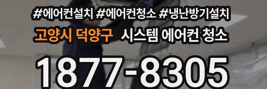 고양시 덕양구 시스템 에어컨 청소