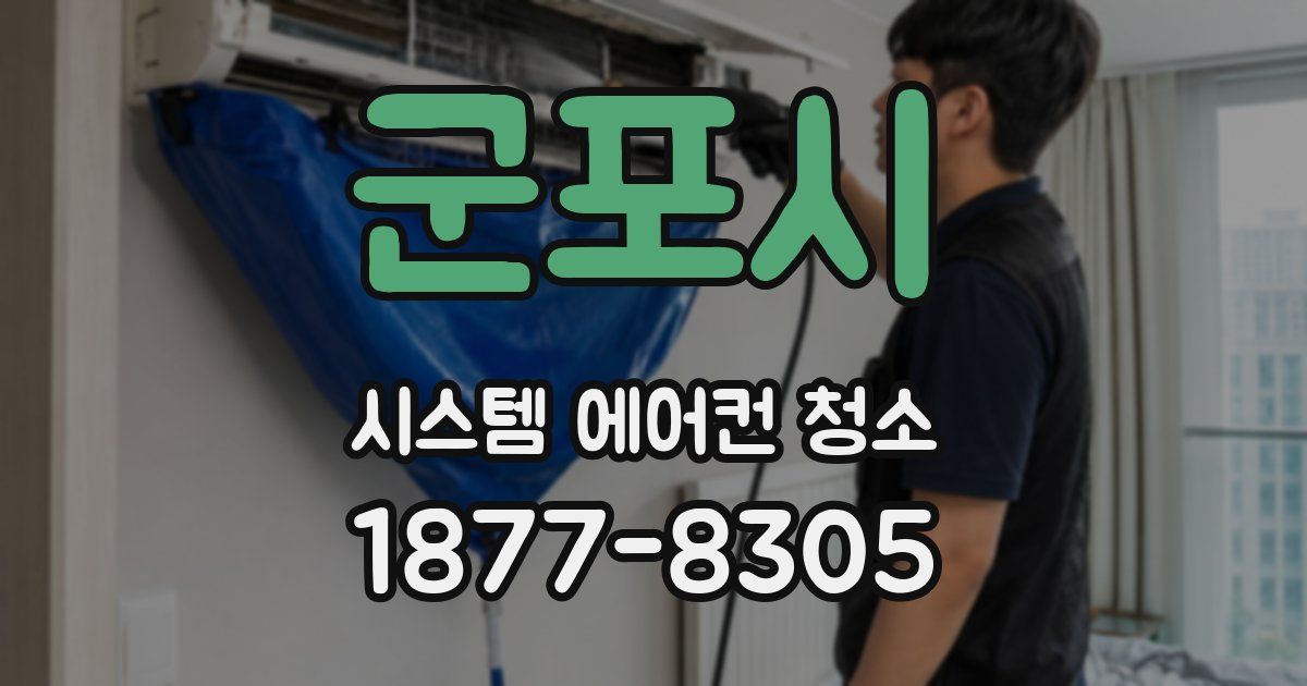 군포시 시스템 에어컨 청소