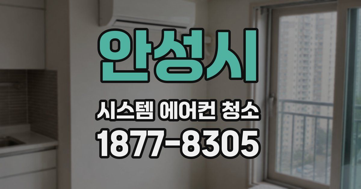 안성시 시스템 에어컨 청소