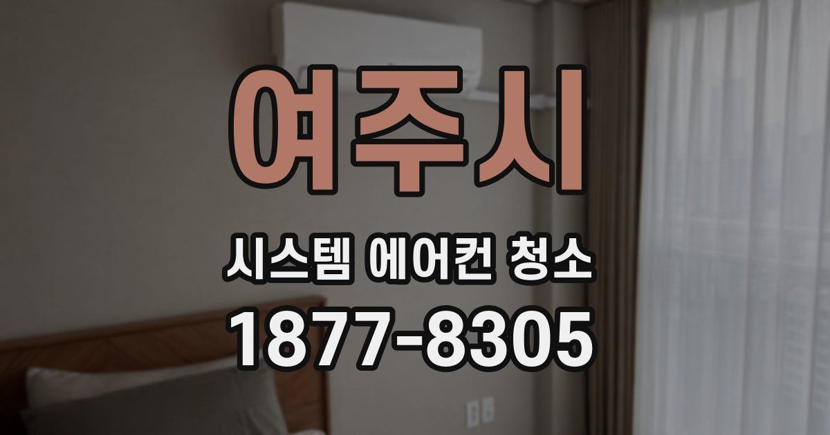 여주시 시스템 에어컨 청소