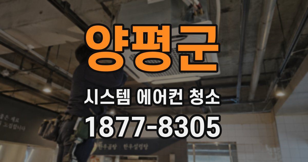 양평군 시스템 에어컨 청소