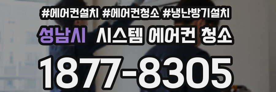 성남시 시스템 에어컨 청소