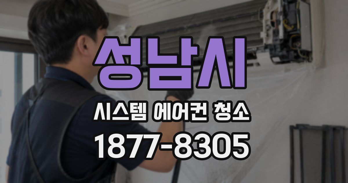 성남시 시스템 에어컨 청소