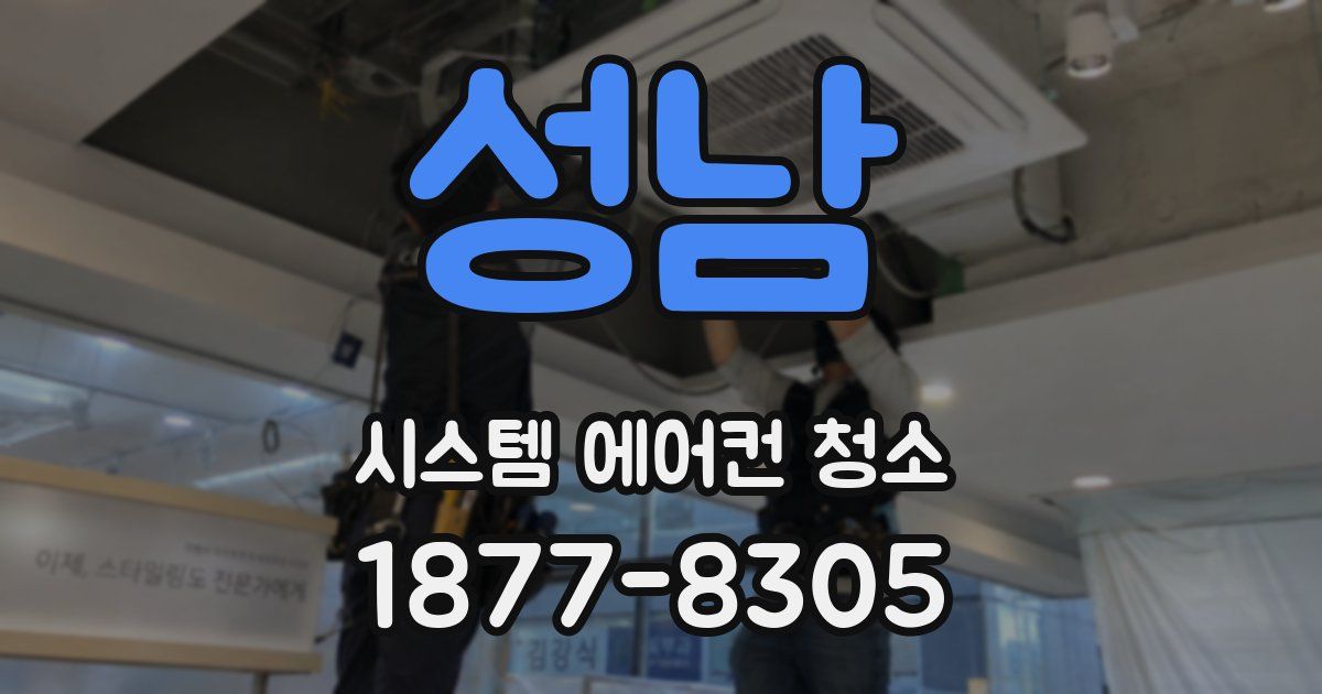 성남 시스템 에어컨 청소