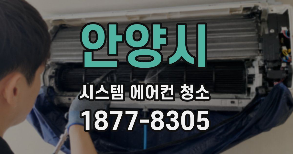 안양시 시스템 에어컨 청소