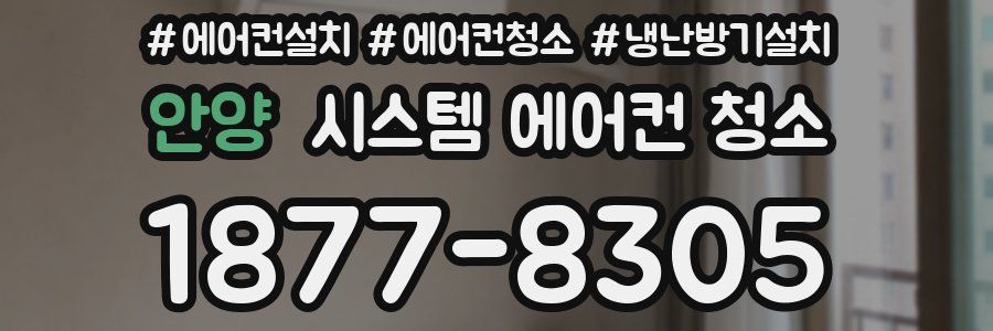 안양 시스템 에어컨 청소