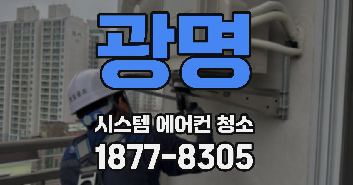 광명 시스템 에어컨 청소