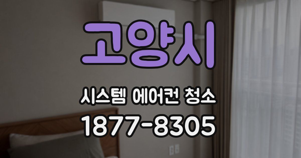 고양시 시스템 에어컨 청소