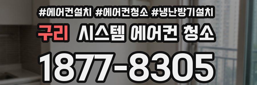 구리 시스템 에어컨 청소