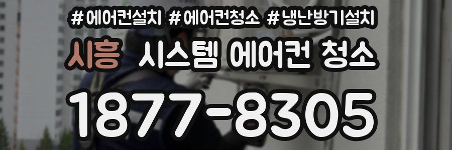 시흥 시스템 에어컨 청소
