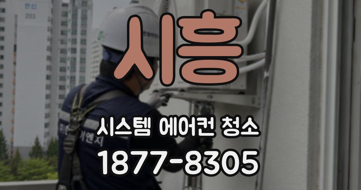시흥 시스템 에어컨 청소