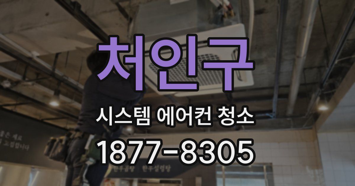 처인구 시스템 에어컨 청소