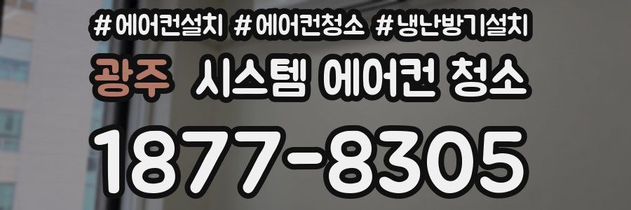광주 시스템 에어컨 청소