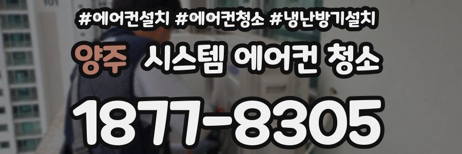 양주 시스템 에어컨 청소