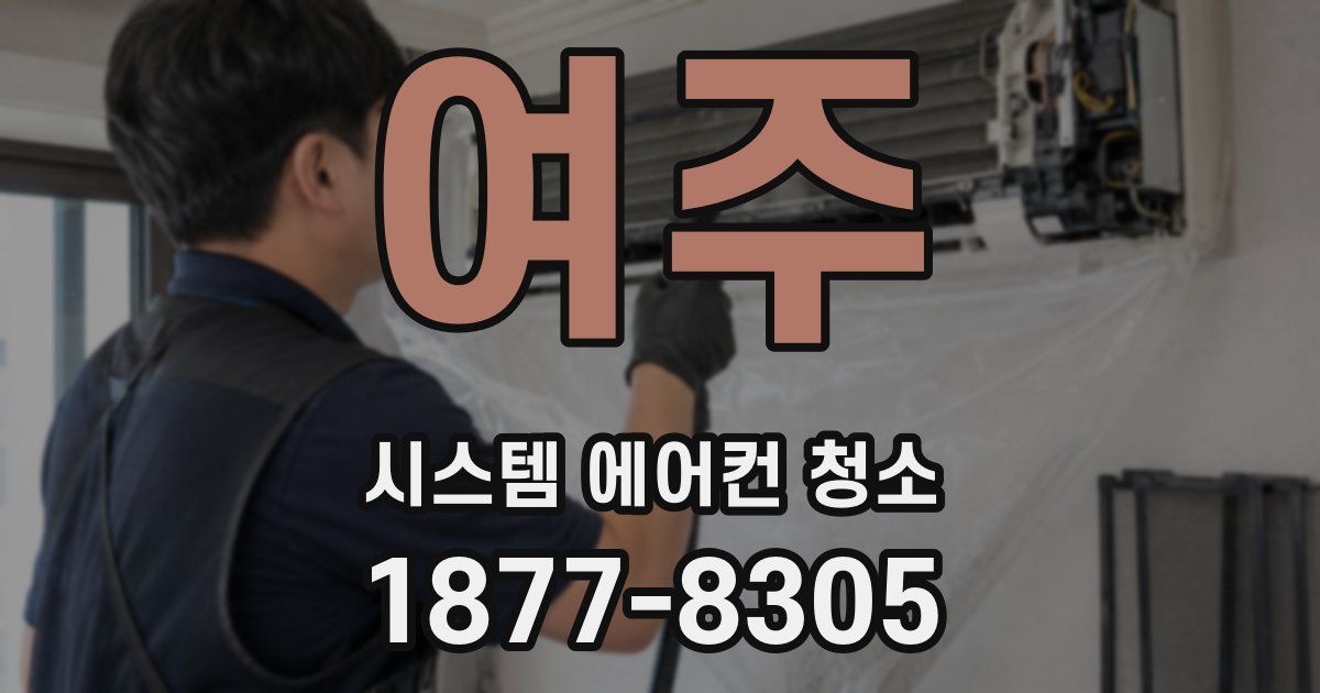 여주 시스템 에어컨 청소