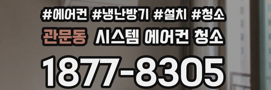 관문동 시스템 에어컨 청소
