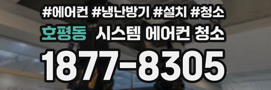 호평동 시스템 에어컨 청소