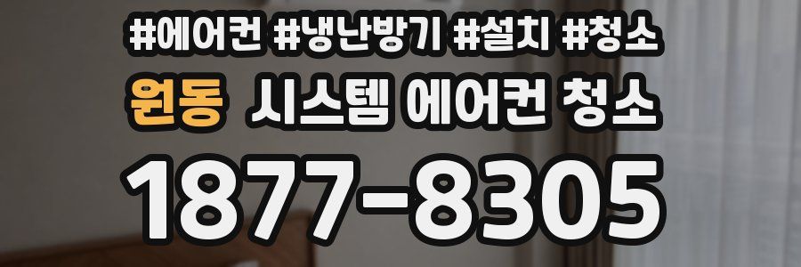 원동 시스템 에어컨 청소