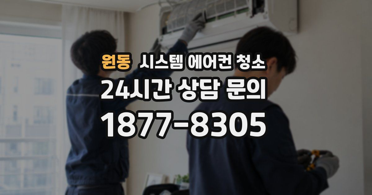 원동 시스템 에어컨 청소