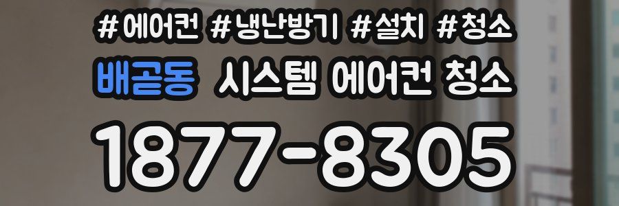 배곧동 시스템 에어컨 청소