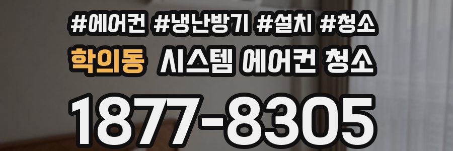 학의동 시스템 에어컨 청소