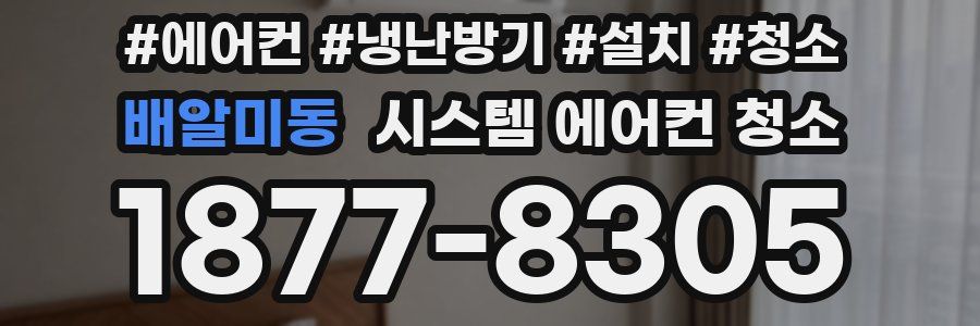 배알미동 시스템 에어컨 청소