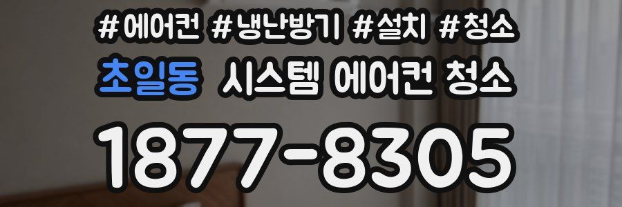 초일동 시스템 에어컨 청소