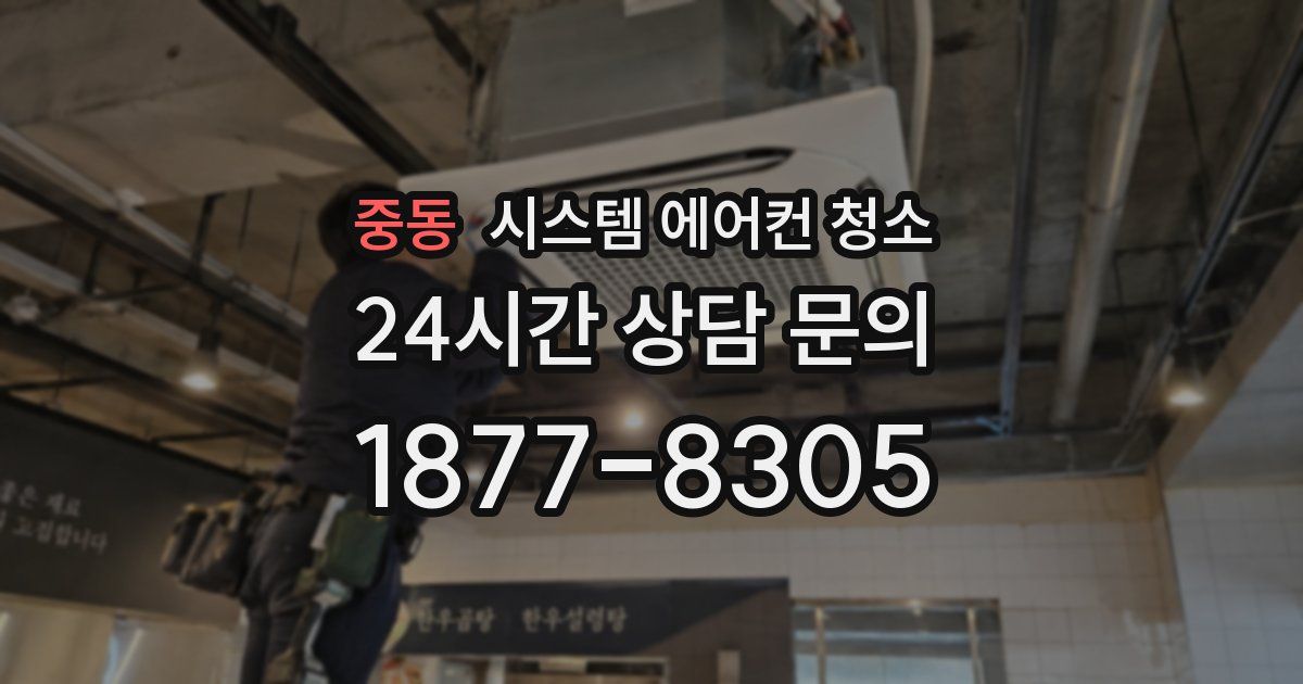중동 시스템 에어컨 청소