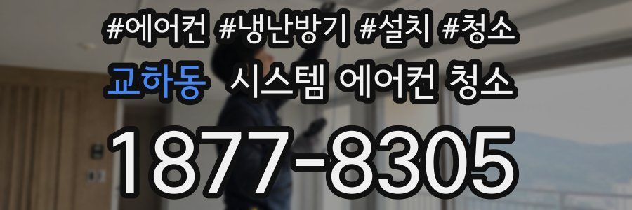 교하동 시스템 에어컨 청소