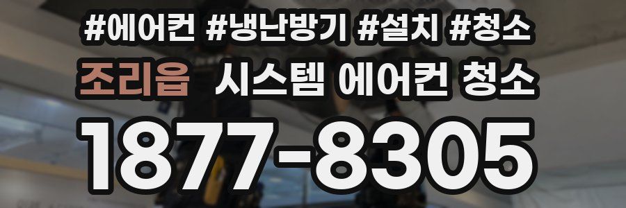 조리읍 시스템 에어컨 청소