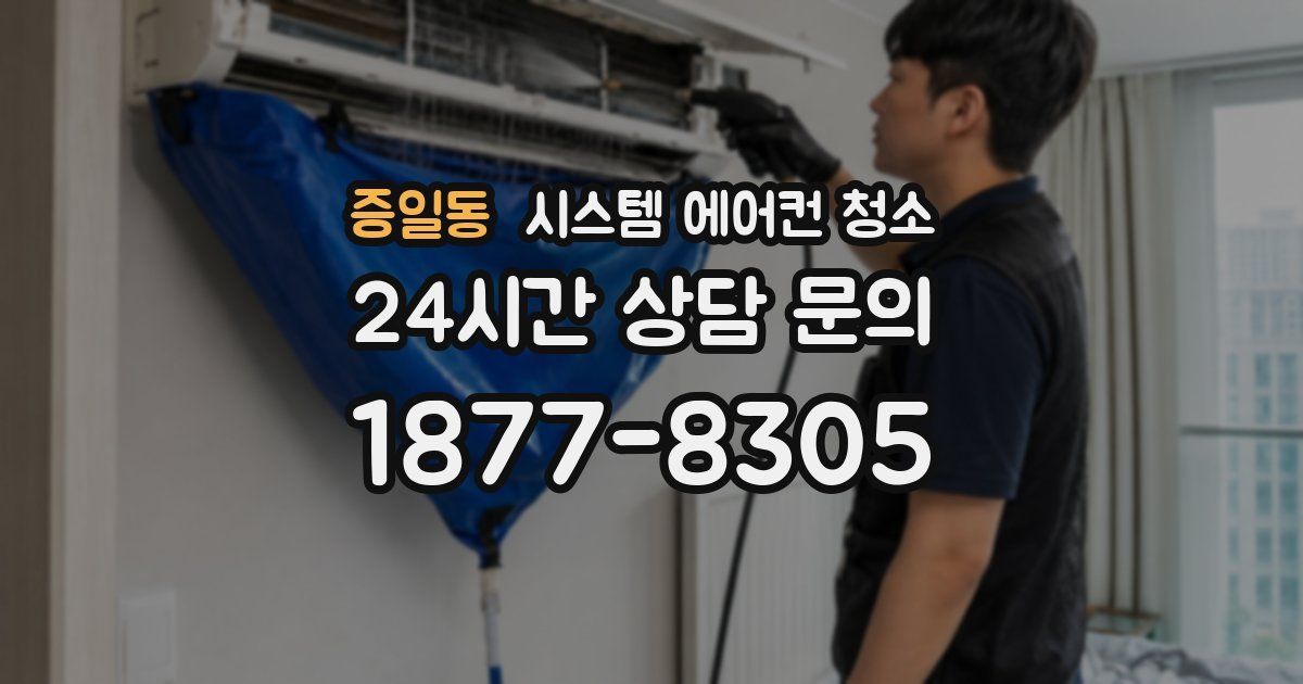 증일동 시스템 에어컨 청소