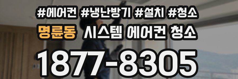 명륜동 시스템 에어컨 청소