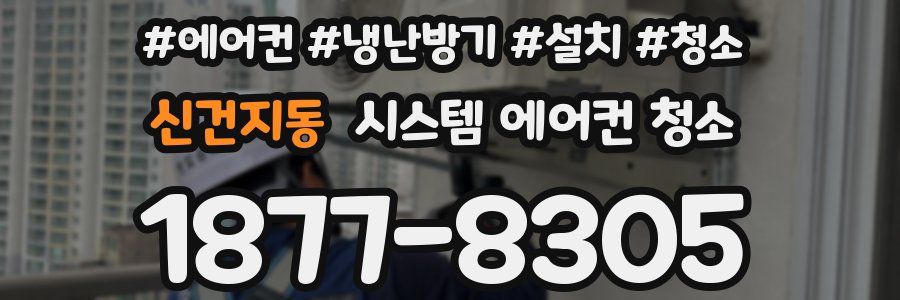 신건지동 시스템 에어컨 청소