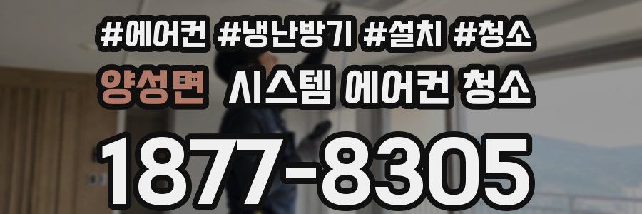 양성면 시스템 에어컨 청소