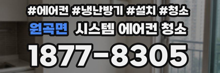원곡면 시스템 에어컨 청소