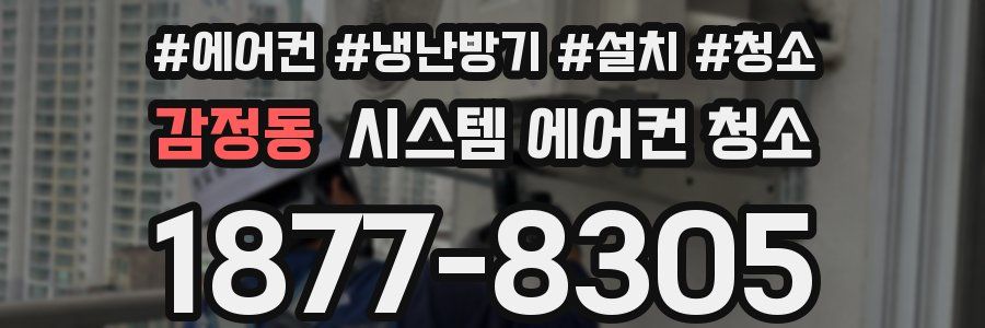 감정동 시스템 에어컨 청소