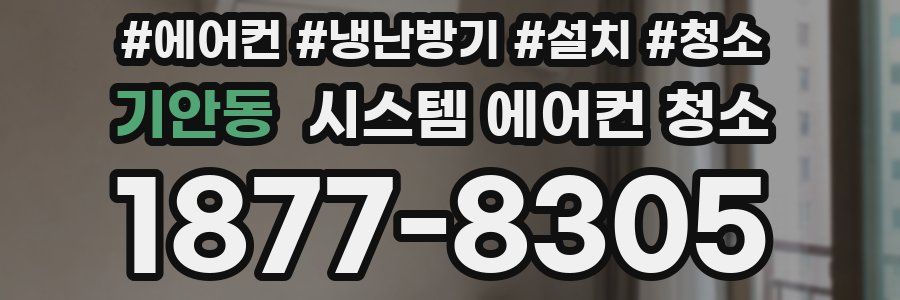 기안동 시스템 에어컨 청소