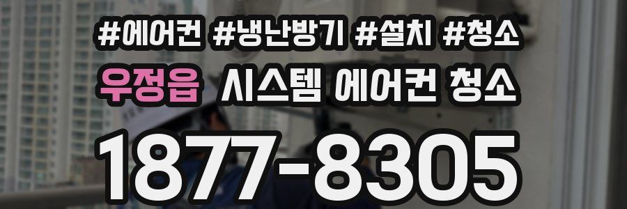 우정읍 시스템 에어컨 청소