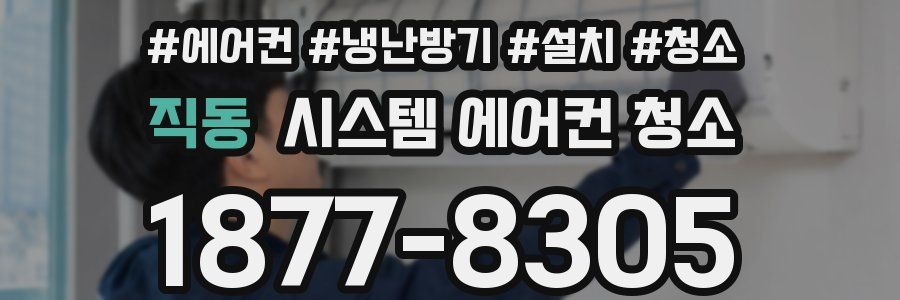 직동 시스템 에어컨 청소